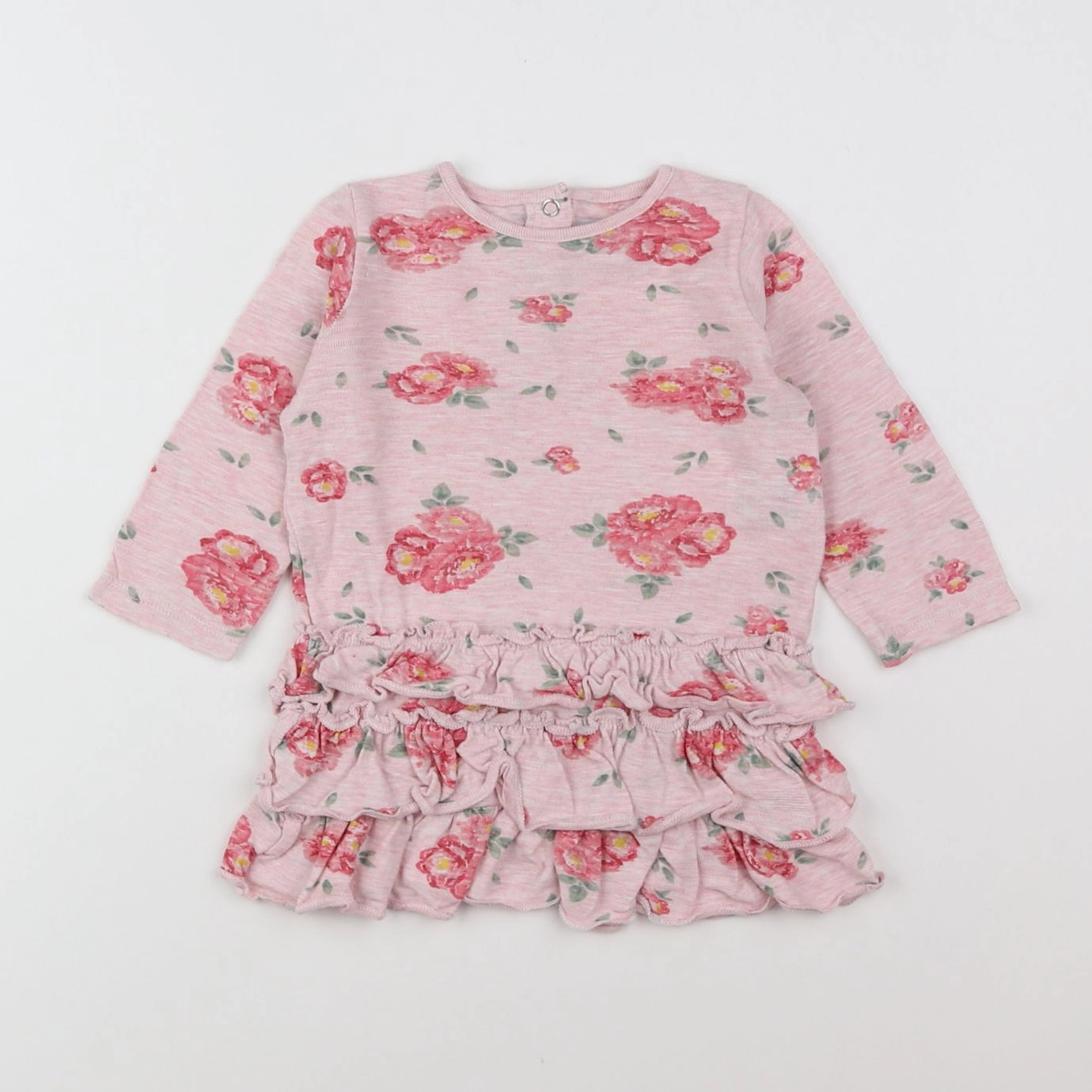 Petit Bateau - robe rose - 12 mois